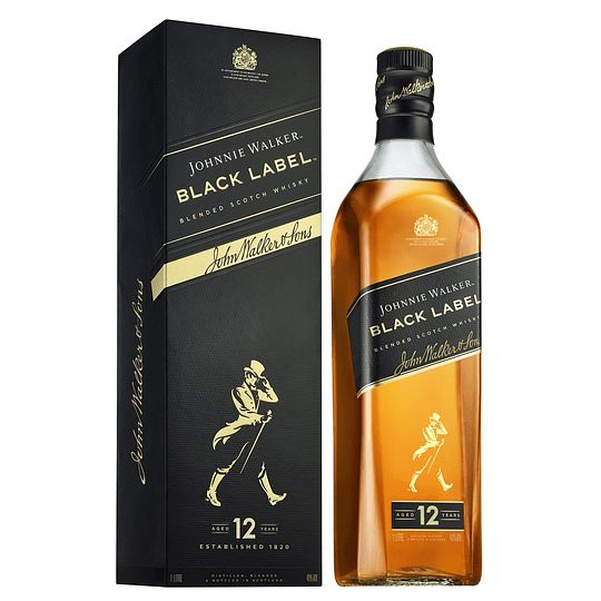 WHISKY JOHNNIE WALKER BLACK.